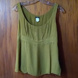 J.Crew Silk Tank Sleeveless Top with Pleats, sz 4